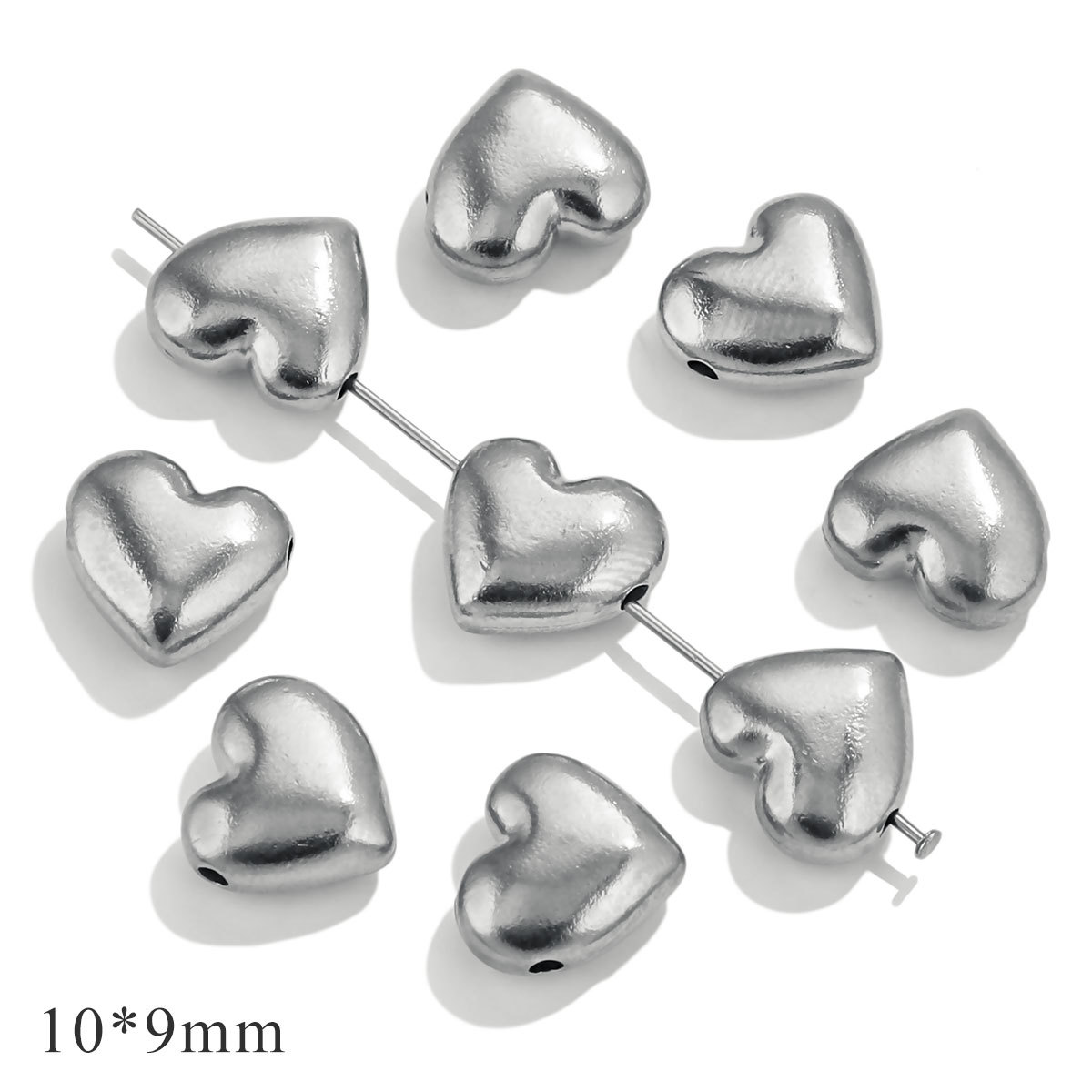 Silver color / 1 Piece Simple Classic Style Heart  Shape Stainless Steel  Gold Color Women's Pendant 